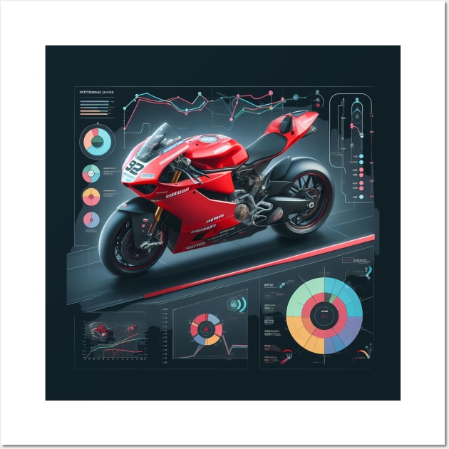 Ducati MotoGP Infographic Wall Art by TaevasDesign